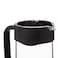 Biggdesign French Press Coffee and Tea Maker Borosilicate Glass Coffee Press Stainless Steel Filter Durable and Heat Resistant Black (350ml 11.8 oz 2 Cup)