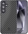 MONOCARBON Real Carbon Fiber case for Samsung Galaxy S24 PLUS cover [MagSafe Compatible] Military Grade - Matte Black