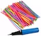 Toyvian 201 Pcs 1.5G Magic Long Balloons Twisting Latex Balloons Assorted Color Long Balloons With Hand Pump (Random Color) For Decor