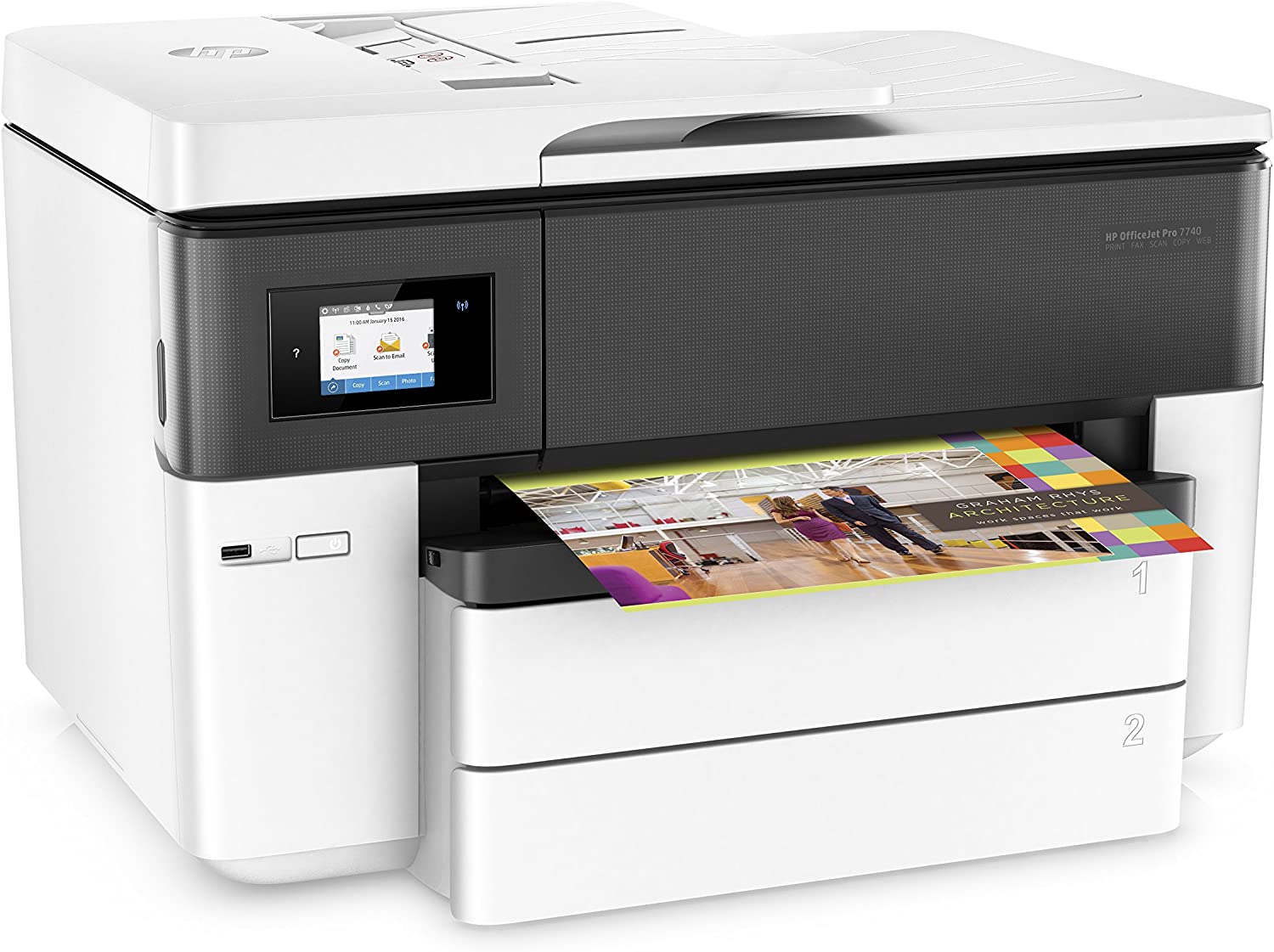 HP&nbsp;Officejet Pro 7740 Wide Format AIO Printer [G5J38A]