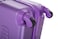 Senator Hard Case Medium Suitcase Luggage Trolley For Unisex ABS Lightweight Travel Bag with 4 Spinner Wheels KH1075 Highlight Purple