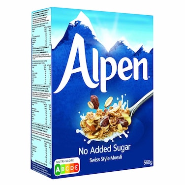 Alpen Original No Added Sugar Swiss Style Muesli Cereal 560G