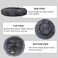 Faux fur round donut dog bed, Anti-anxiety self-warming pet bed, Large round plush dog bed for all sized pets, Soft fluffy warm to improved sleep, Machine washable 85 cm (Grey)