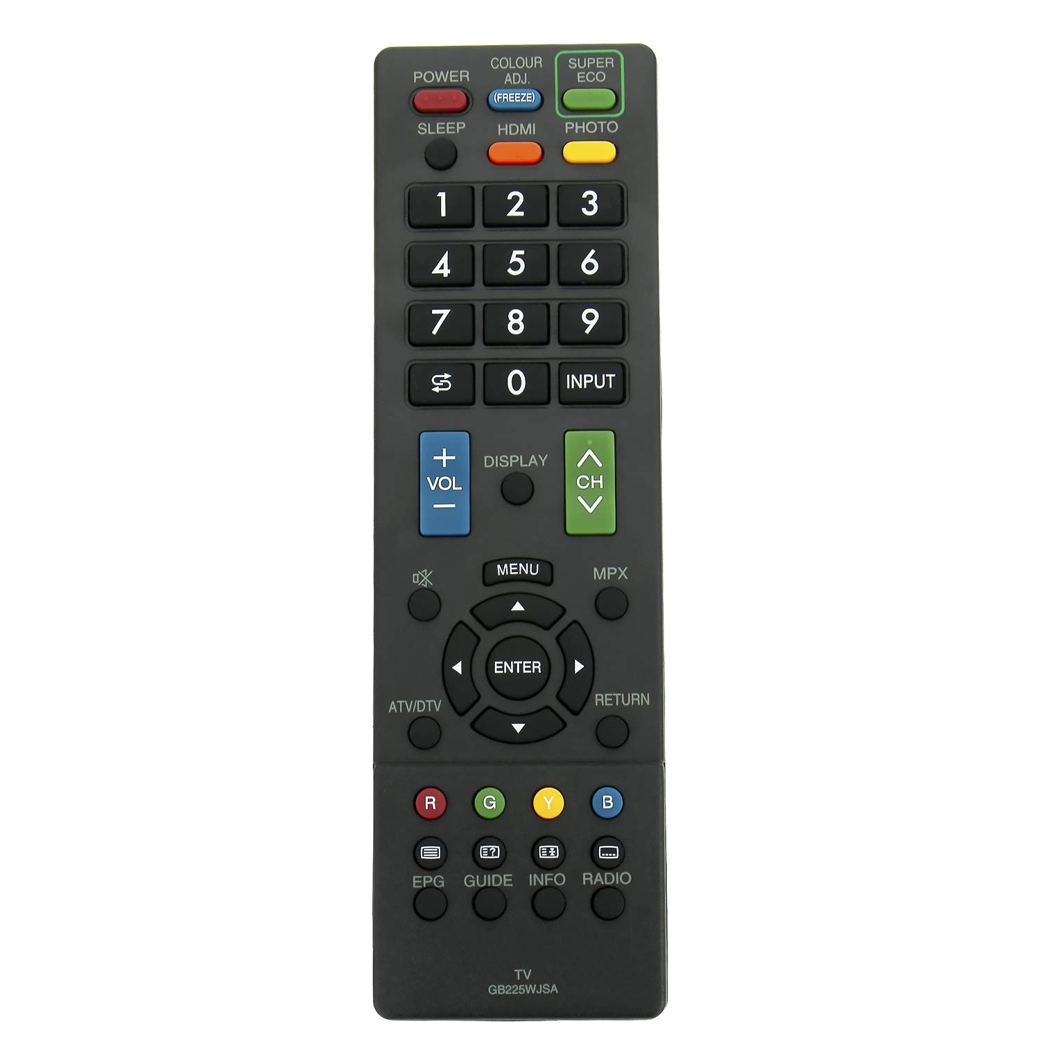 bgm Bgm GB225wjsa Remote Control