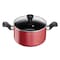Tefal Super Cook Cookware Set 9 Pieces Red/Black