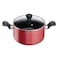 Tefal Super Cook Cookware Set 9 Pieces Red