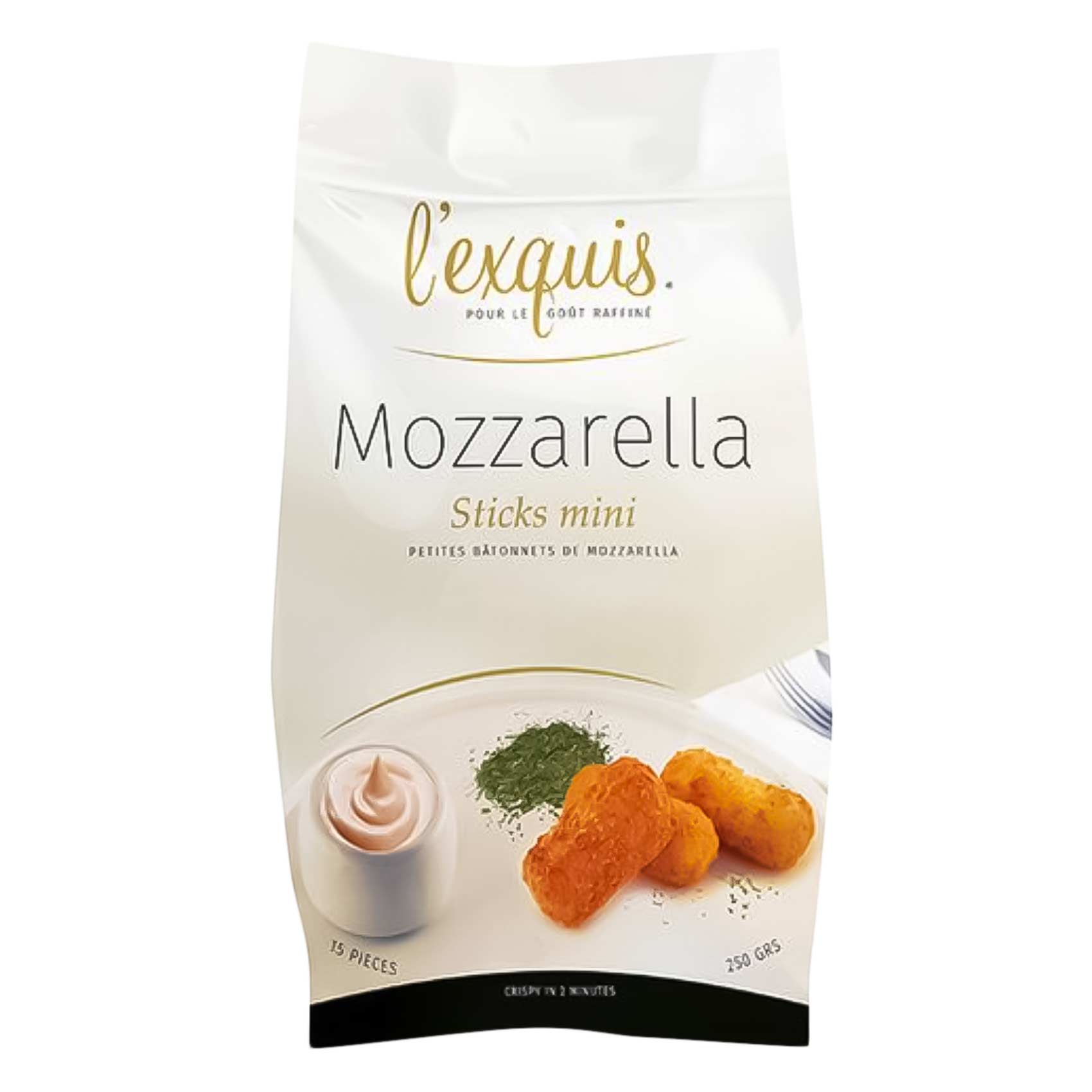 L&#39;exquis Mini Mozzarella Sticks 250g