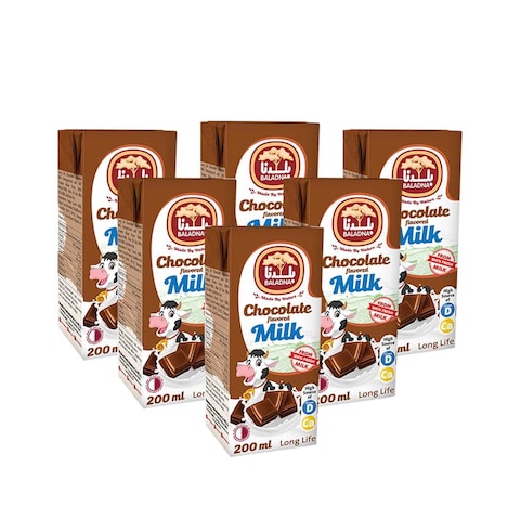 Baladna Lactose Free Long Life Chocolate Flavoured Milk 200mlx24&#39;s