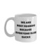 muGGyz Printed Ceramic Coffee Mug White
