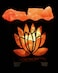 Geohoney Himalayan Salt Lamp basket With Chunks - Flower Design