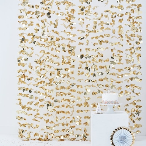Gingerray Pick and Mix Photobooth Backdrop- Gold