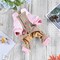 Hong Pet Striped Paneled Skateboard-Print Four-Legged Sweatshirt - Pink S