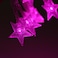 6M 30pcs Star LED String Light, Decorative Light for Indoor, Pink Color.