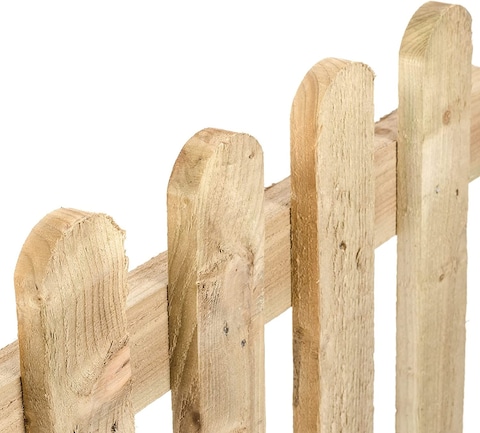 Egardenkart® Garden fence wooden pickets (30cmx100cm, Beige)