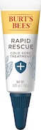 Burts Bees Rapid Rescue Cold Sore Treatment With Rhubarb And Sage Complex, 100% Natural Origin, 0.07 Ounce