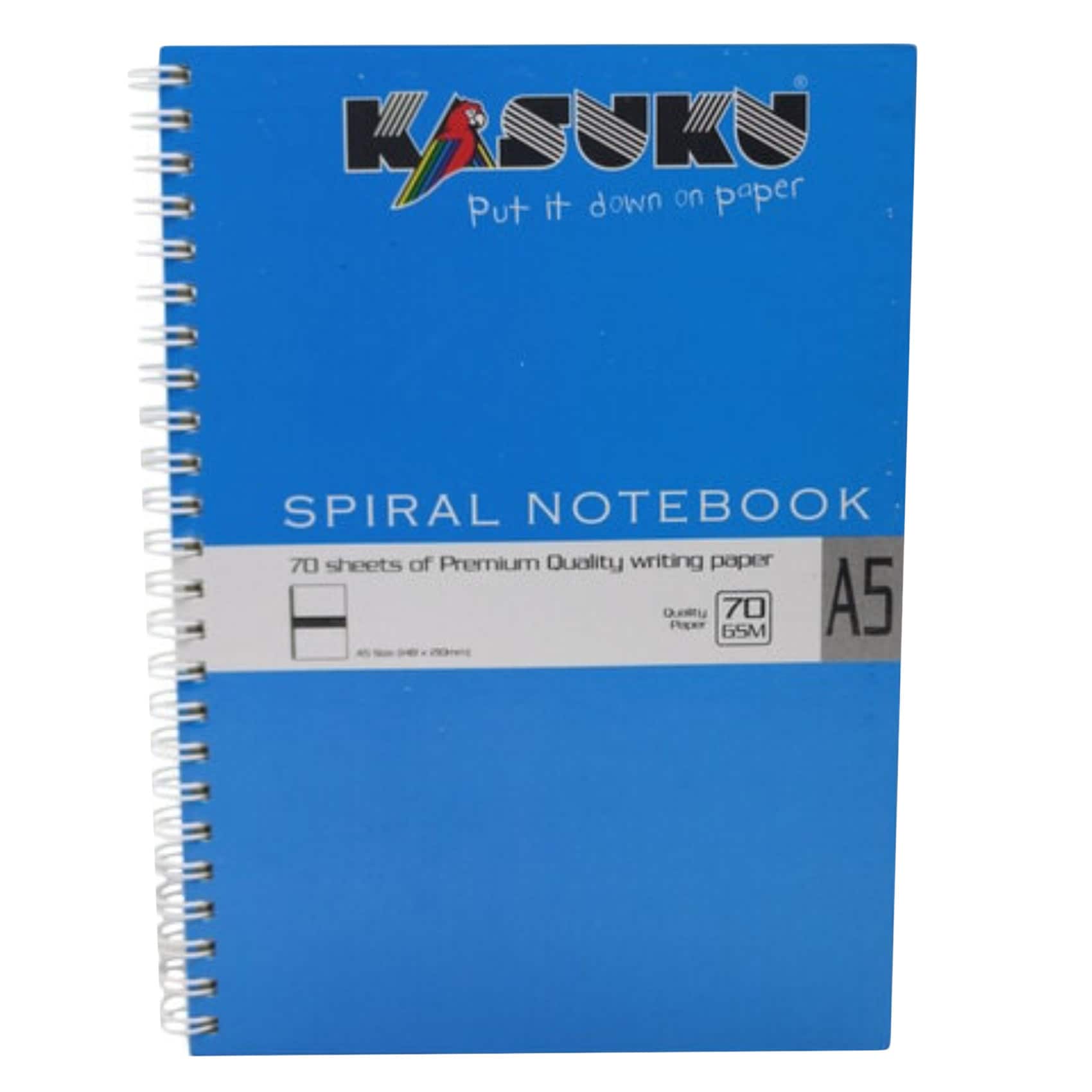B5 Quad Ruled Spiral Notebook (2-Pack) - AHGXG Spiral Graph Notebook 7.3x10 Inch, 100 Gsm Thick