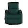 In House Velvet Rocking &amp; Rotating Cinematic Recliner Chair With Cups Holder - Dark Green - AB08