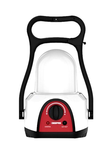 Geepas Rechargeable LED Lantern White/Red/Black