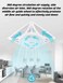 MODI ceiling fan 60 * 60 with LED lighting low noise window kitchen office bathroom ceiling fan with LED
