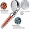 Filtered Hand Held Shower Head Ionic Shower Head Help Reduces hair loss.Shower Filter Rainfall Spa Water Saving, Purifies Water, Remove Chlorine (Transparent)