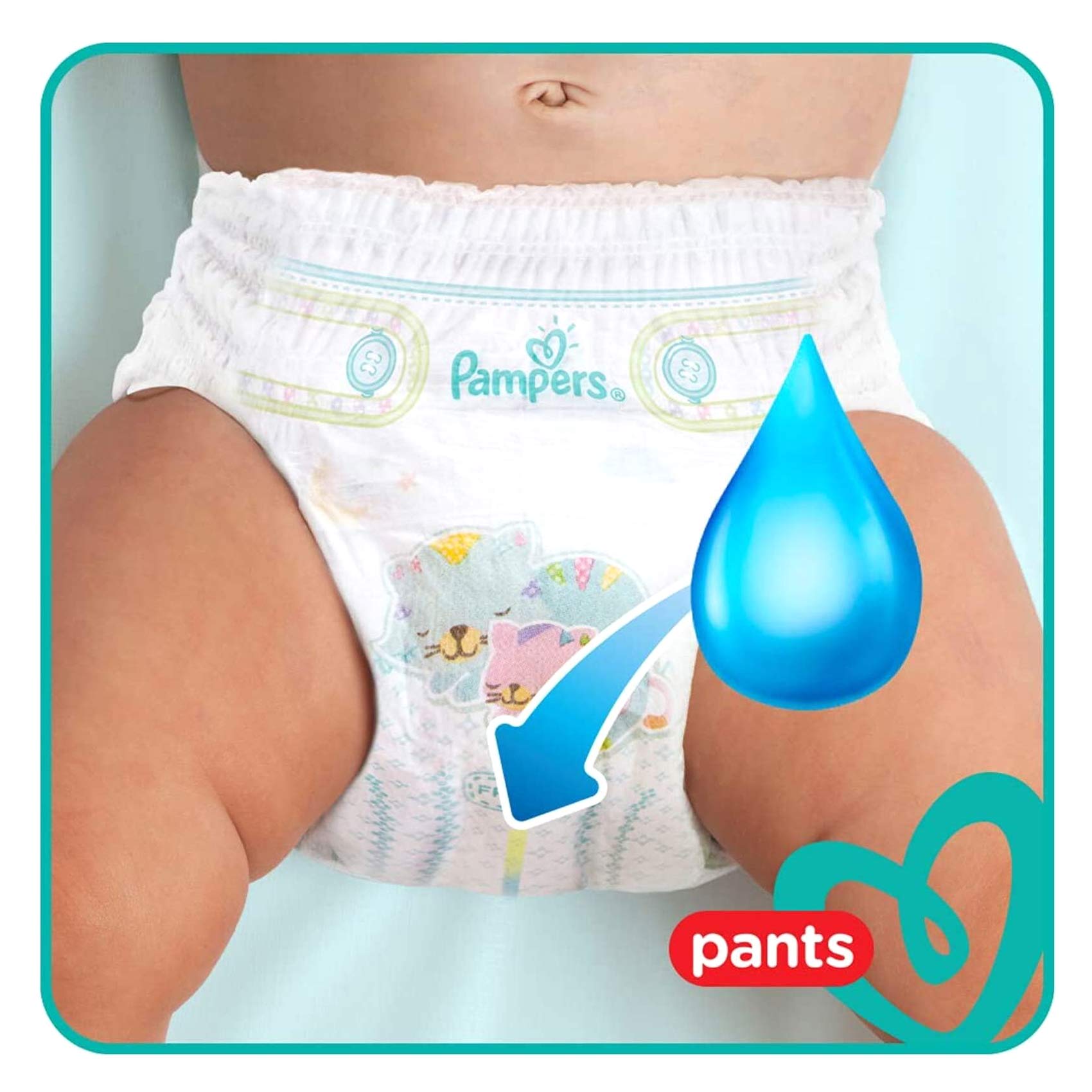 Pampers Baby Pants Diaper Maxi Size 4 50 Count 9-14 kg
