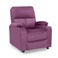 إن هاوس كرسي استرخاء سينمائي ثابت منجد بالمخمل مع حامل أكواب - بنفسجي فاتح - NZ70