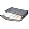 Essen Plastic File Folder Clear Transparent Bag Expandable File Organizer Document Holder - Set of 5 black
