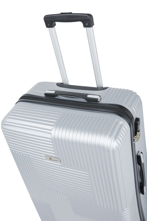 Senator Hard Case Medium Luggage Trolley Suitcase for Unisex ABS Lightweight Travel Bag with 4 Spinner Wheels KH110 Violet