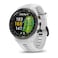 Garmin Approach S70 Premium GPS Golf Smartwatch, Black Ceramic Bezel With White Band, 42mm, 010-02746-10