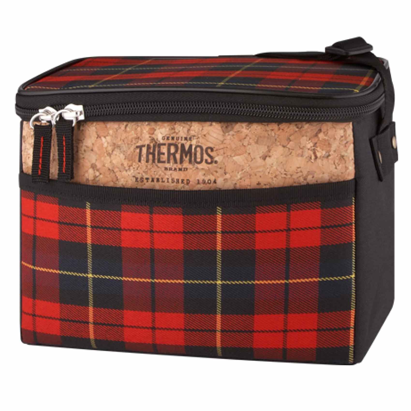 Thermos Heritage Plaid Thermos Cool Bag 4L Red