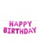 Generic Happy Birthday Letter Aluminum Foil Balloons