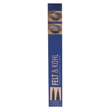Revolution Felt And Kohl Precision Dual Eyeliner Blue 0.08g+0.25g