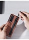 MARGOUN for Samsung Galaxy Z Fold 3 5G Case with Pen Premium Leather Flip Case with Built-in Kickstand