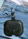 AirPods Pro 2 Case Leather Case Cover with Keychain Compatible with Apple AirPods Pro 2nd Generation 2022 Dark Green