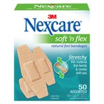 Buy Nexcare Softn Flex Bandages Plasters  Assorted 50 PCS in UAE