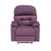 إن هاوس كرسي استرخاء سينمائي هزاز منجد بالمخمل مع حامل أكواب - بنفسجي فاتح - NZ80