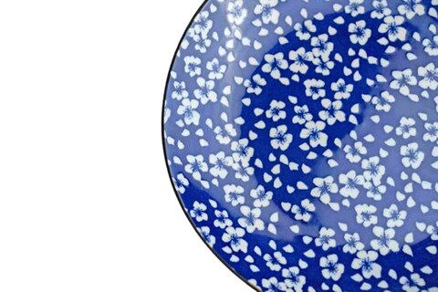 PORCELAIN DESSERT PLATE 20.3CM BLUE
