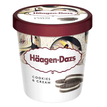 Haagen Dazs Pint Cookies &amp; Cream Ice Cream 460ml