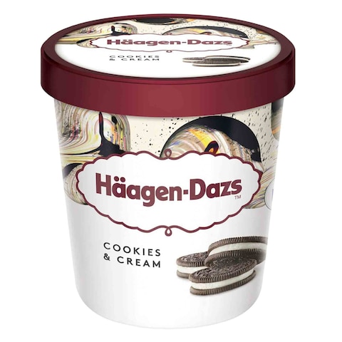 Haagen Dazs Pint Cookies &amp; Cream Ice Cream 460ml
