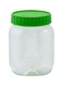 Delcasa Round Plastic Spice Jar Clear/Green