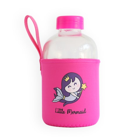 Milk&Moo Little Mermaid Kids Glass Water Bottles 20 oz, 600 ml Milk&Moo Little Mermaid Kids Glass Water Bottles 20 oz, 600 ml