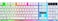 Data Zone Backlit Wired Keyboard And Gaming Mouse, Multicolor LED Lights, Mechanical Feel, G21, White