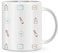 Giftex 11Oz White Mug, With Stationery Theme Pic Printed