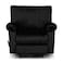In House Velvet Rocking &amp; Rotating Recliner Chair - Black - H1
