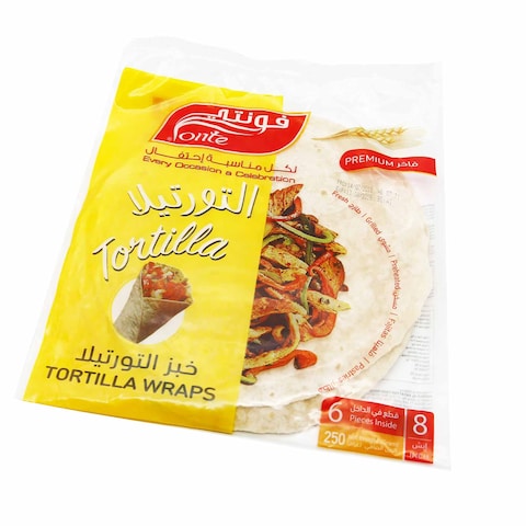 Fonte Tortilla Wraps Bread 6 Pieces 250g