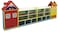 Rainbow Toys - Children wooden Shelves cabinet Multi Colors in Storage &amp; Organization Size: 360x30x110cm.