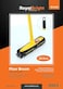 Royalford Floor Broom With A Long Handle- Rf11184 Large And Wide Broom Head Compatible With All Floor Types Yellow And Black