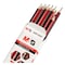 M&amp;G AWP30897 HB Without Eraser Office And School Pencil 12 Pieces Red/Black