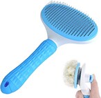 Buy Self Cleaning Slicker Brush Cat and Dog Pet Hair Removal Brush–Groomer Shedding Grooming Tools Combs Rakes,Gently Removes Loose Undercoat, Mats and Tangled Hair in UAE