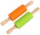 Generic - Silicone Rolling Pin for Kids Non-stick Surface and Comfortable Handles 9 Inch